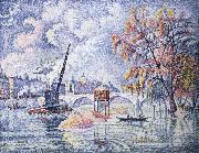 Paul Signac flood at the pont royal Sweden oil painting artist